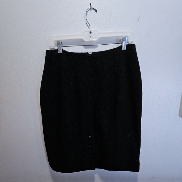 Authentic Vintage Chanel Skirt Black 90s size 44 - Picture 4 of 10